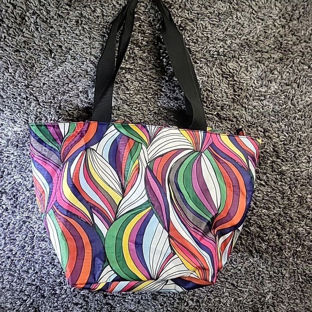 Paperchase Women's Tote Bag‎ Multicolored Abstract Zippable